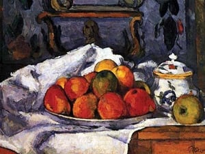 Still Life Bowl of Apples by Paul Cezanne - Art Print