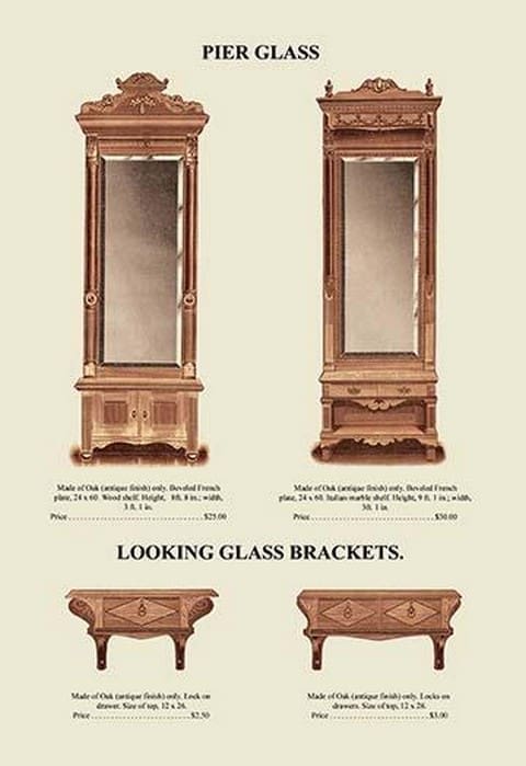 Pier Glass and Looking Glass Brackets - Art Print