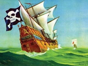 Pirate Ship by Anton K. Skillin - Art Print