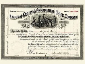 National Kaolin & Ornamental Brick Company - Art Print