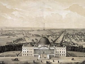 Birds-Eye View of Washington by Robert Pearsall Smith - Art Print