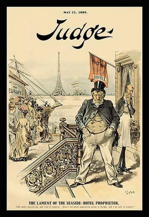 Judge Magazine: The Lament of the Seaside-Hotel Proprietor by Victor - Art Print