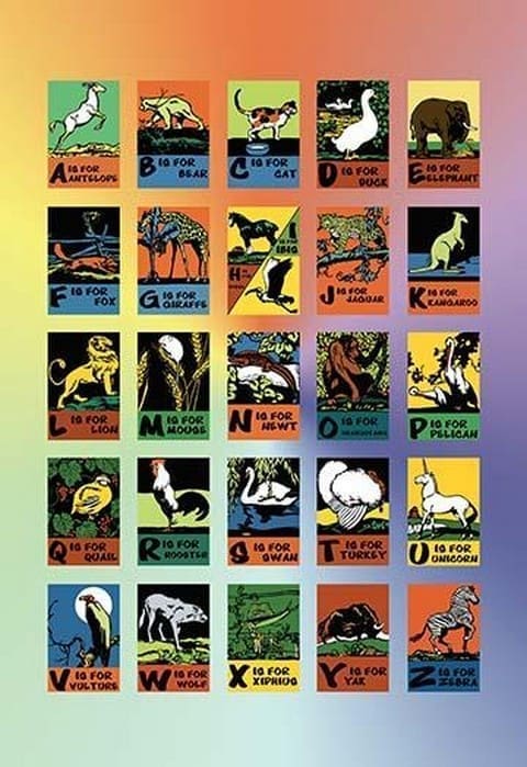 Animal Alphabet by Charles Buckles Falls - Art Print