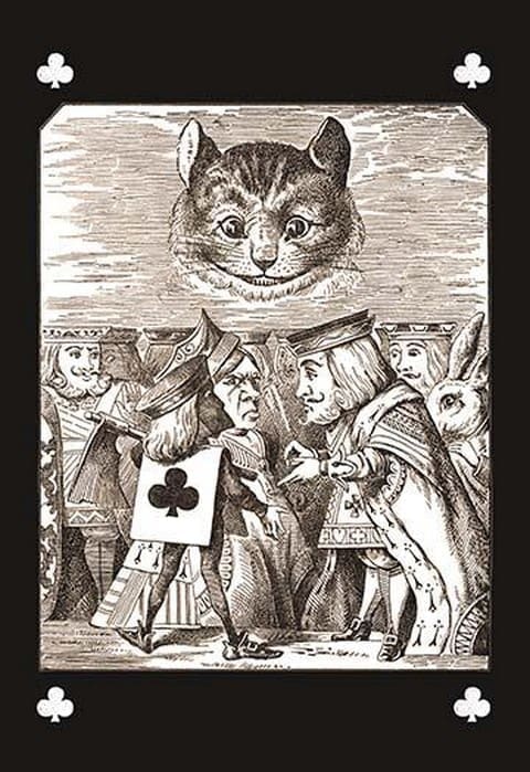 Through the Looking Glass: The Dispute by John Tenniel - Art Print