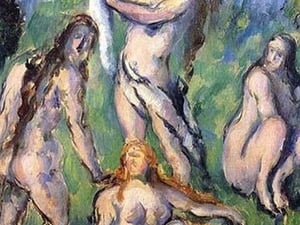 Bathers by Paul Cezanne - Art Print