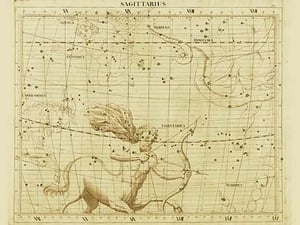 Sagittarius by Sir John Flamsteed - Art Print