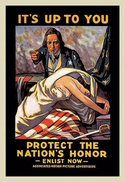 It's Up to You to Protect the Nation's Honor by Schneck - Art Print