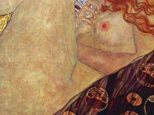 Danae by Gustav Klimt - Art Print