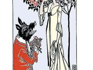Beauty and the Beast by Walter Crane - Art Print