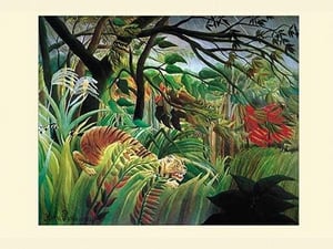 Surprised! Storm in the Forest by Henri Rousseau - Art Print