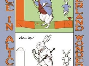 Alice in Wonderland: Late for an Important Date - Color Me! by John Tenniel - Art Print