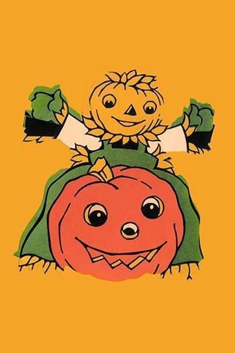 Scarecrow and Jack-O-Lantern - Art Print