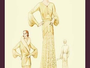 Winter Dress and Overcoat in Yellow by Atelier Bachroitz - Art Print