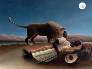 Sleeping Gypsy by Henri Rousseau - Art Print