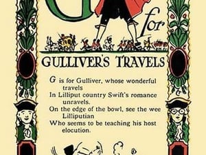 G for Gulliver's Travels by Tony Sarge - Art Print