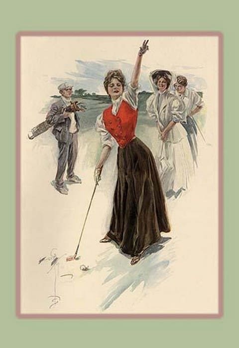 Fore! by Harrison Fisher - Art Print