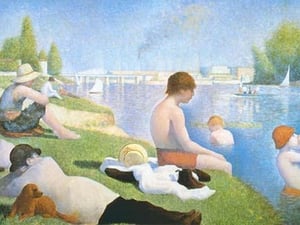 Bathing at Asnieres by Georges Seurat #2 - Art Print