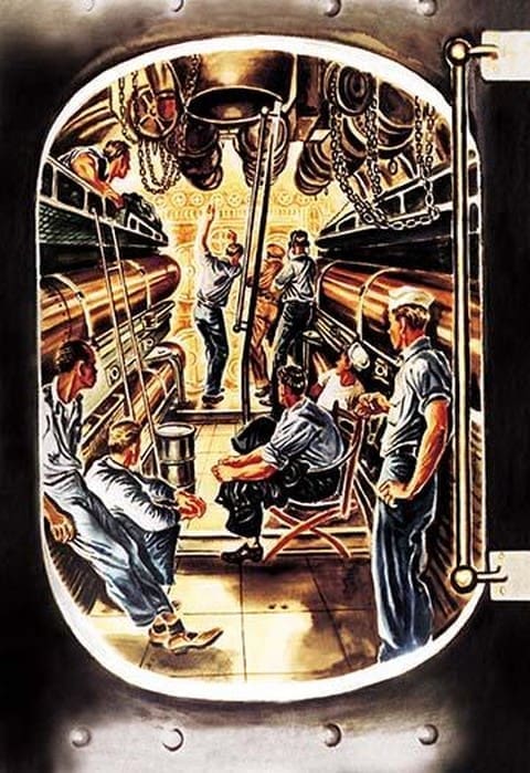 Torpedo Room by George Ghrieber - Art Print