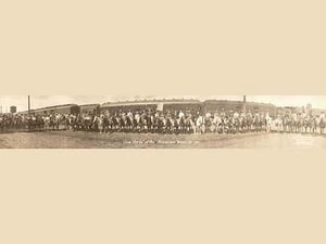 Cowgirls at the Pendelton Round-Up by M.B. Marcell - Art Print
