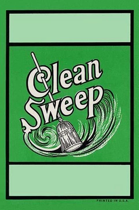 Clean Sweep Broom Label - Art Print
