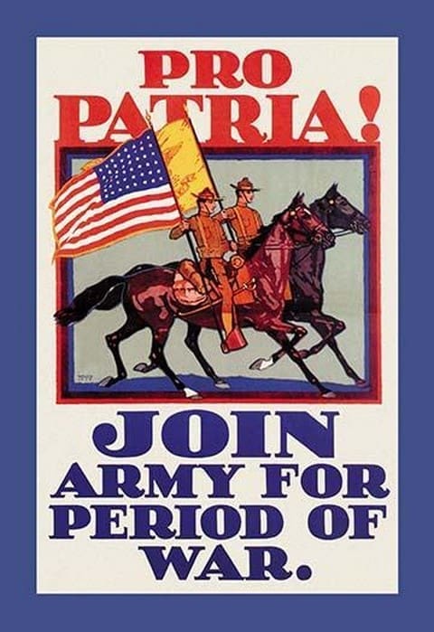 Pro Patria! Join Army for Period of War by H. Devitt Welsh - Art Print