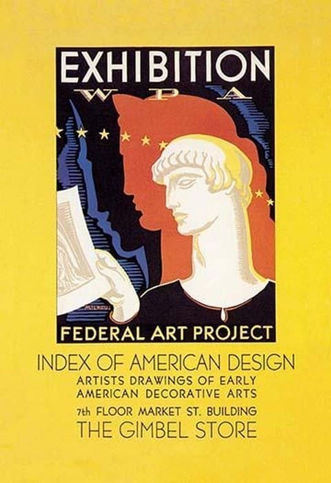 WPA Federal Art Project: Index of American Design by Katherine Milhous - Art Print