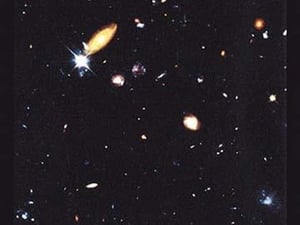 Hubble Deep Field by NASA - Art Print