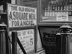 Old Original Square Meal for a Nickel - Art Print