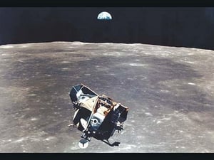 Apollo 11: Eagle Ascent by NASA - Art Print