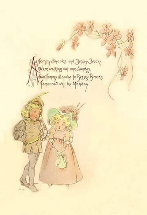 Tommy Snooks and Betsey Brooks by Maud Humphrey - Art Print