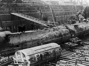 The S-51 At the Brooklyn Navy Yard - Art Print
