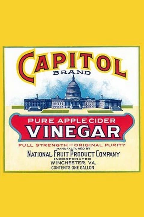 Capitol Brand Pure Apple Cider Vinegar - Art Print
