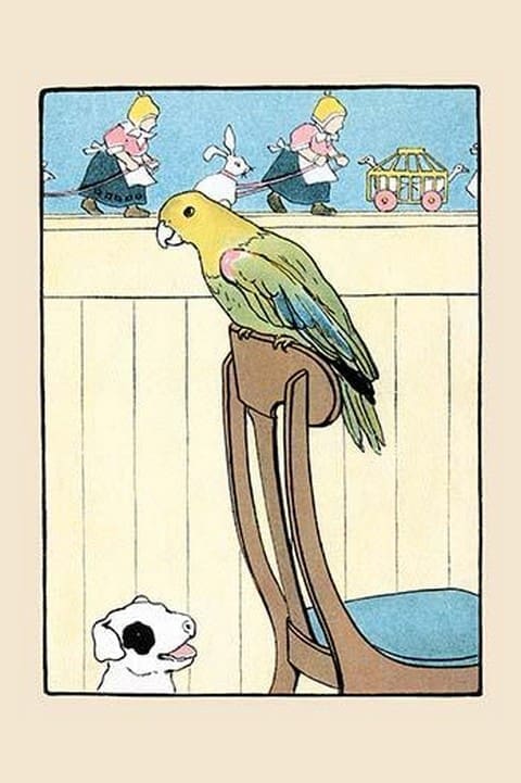 Polly Parrot by Julia Dyar Hardy - Art Print