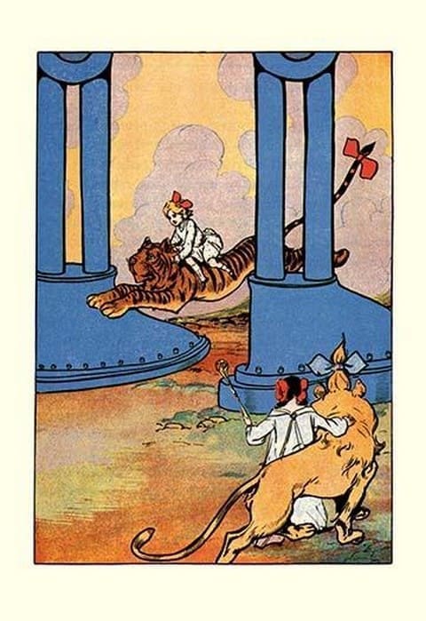 The Tiger Went Next by John R. Neill - Art Print