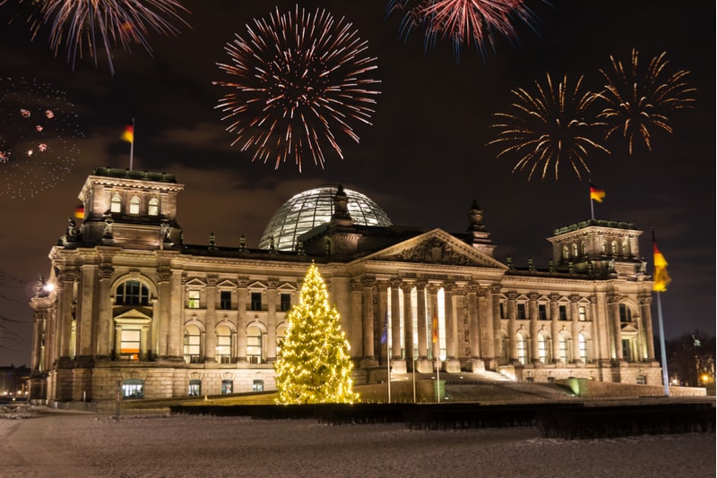 berlin-New Year's Fireworks