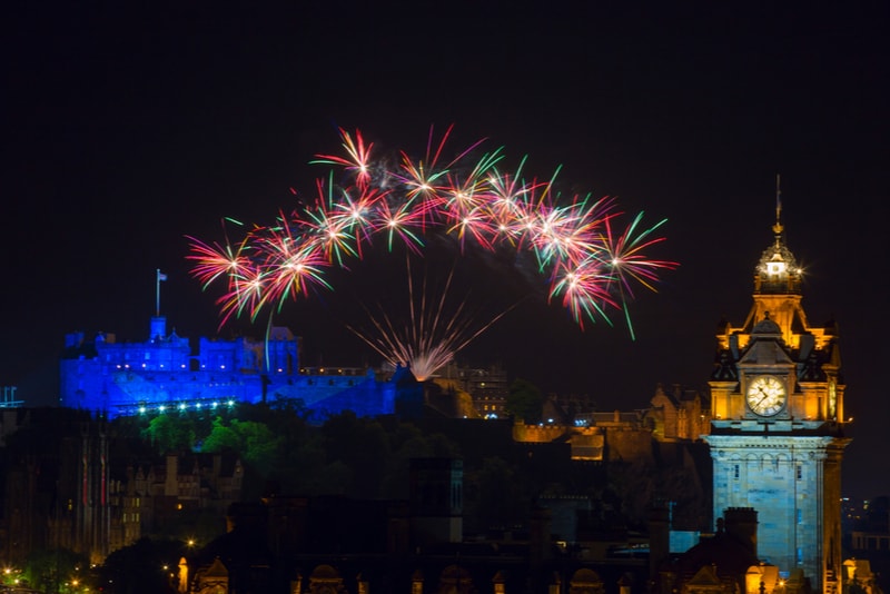 edimburgh-New Year's Fireworks