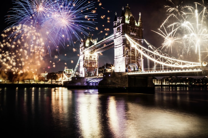 london-New Year's Fireworks