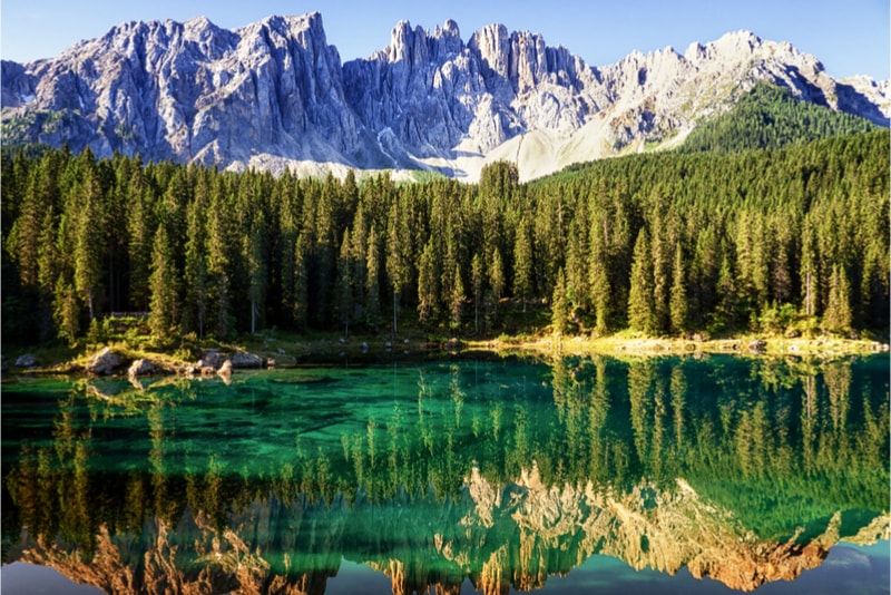 Lake in the Dolomites - Hiking Trails 