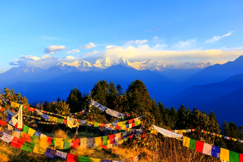 Poonhill flags - Hiking Trails