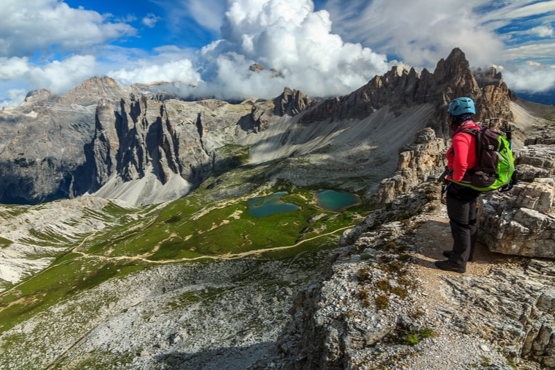 Woman on the Dolomites - Hiking Trails 