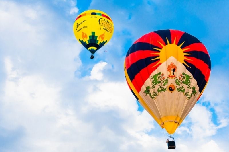 Heißluftballonfahrt in der Nähe von Barcelona