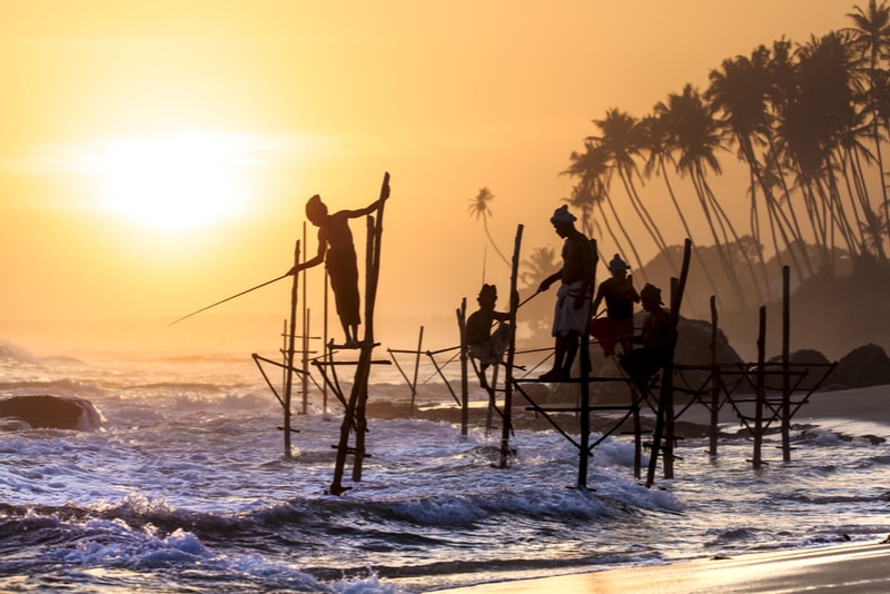 Traditional Fishermen in Sri Lanka / Places to Visit in Sri Lanka