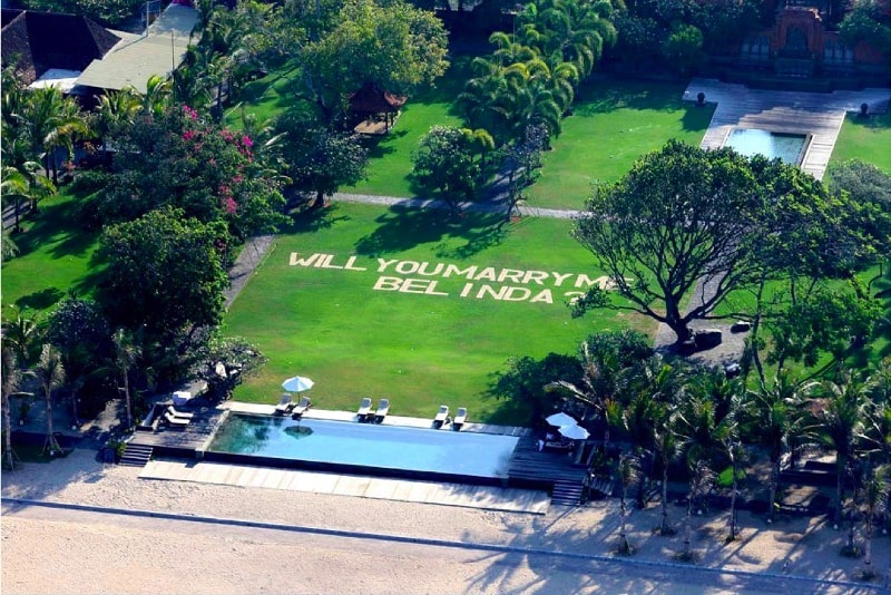 Proposta di matrimonio in elicottero - Cose da fare a Bali