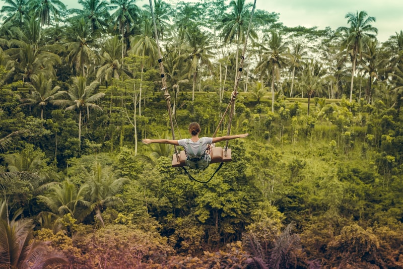 Seilschaukel - Unterhaltsame Dinge in Bali