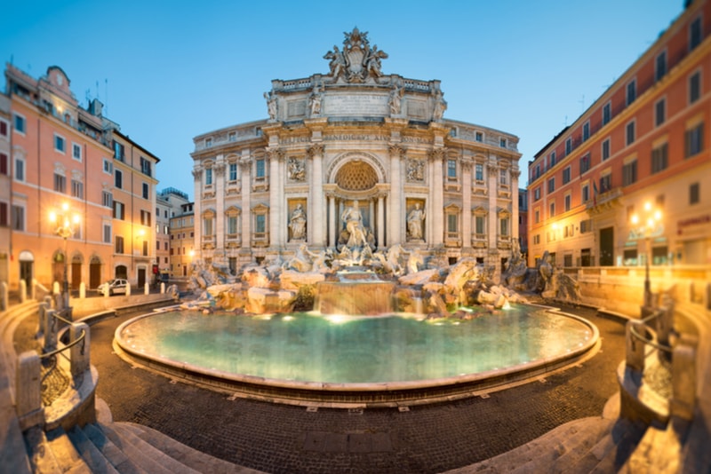 The Trevi Fountain - places to visit in Rome