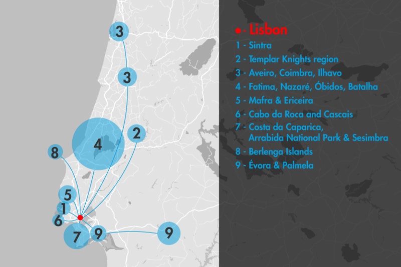 9 Tagesausflüge von Lissabon