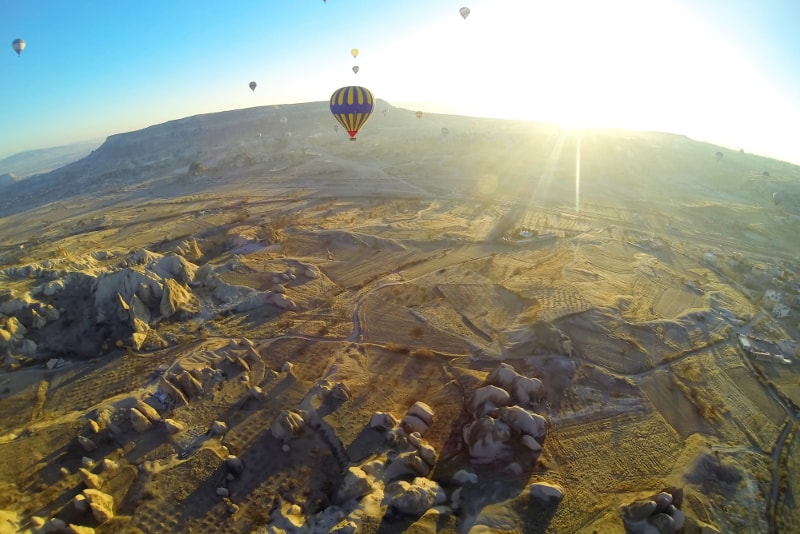 Nascer do sol do balão de ar quente de Cappadocia - Preço balão de ar quente Capadócia