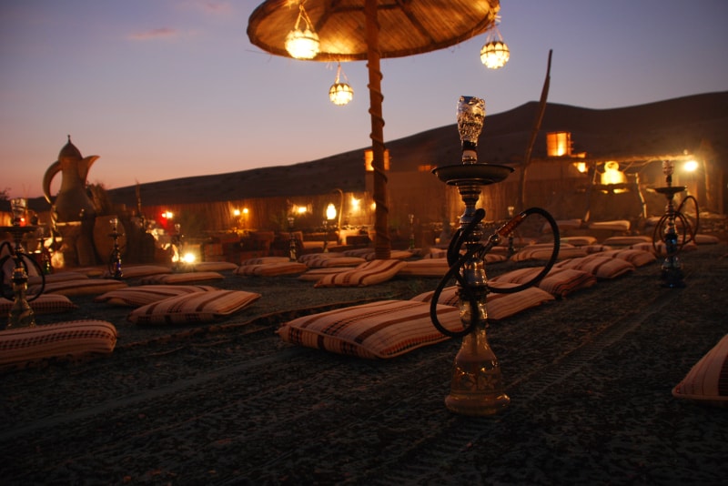 Camp in Dubai desert