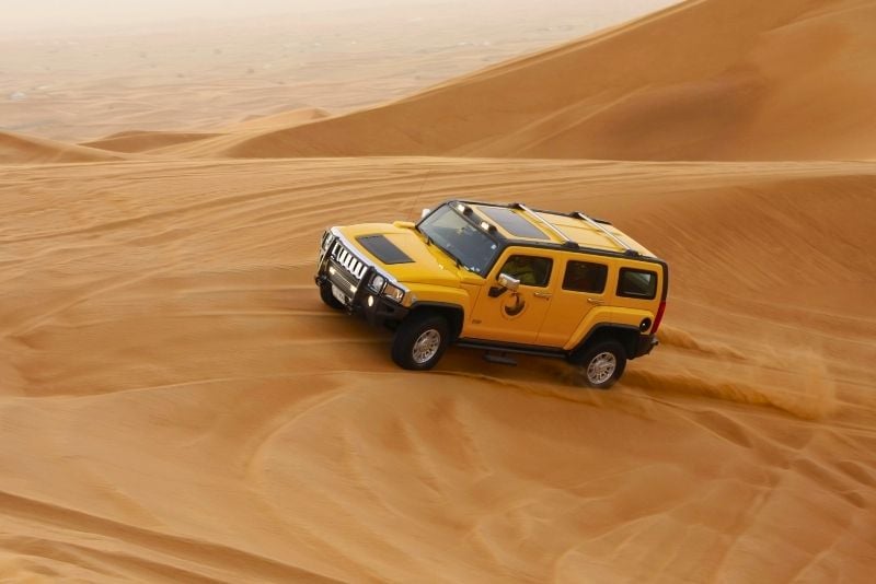 hummer safari in the desert of Dubai