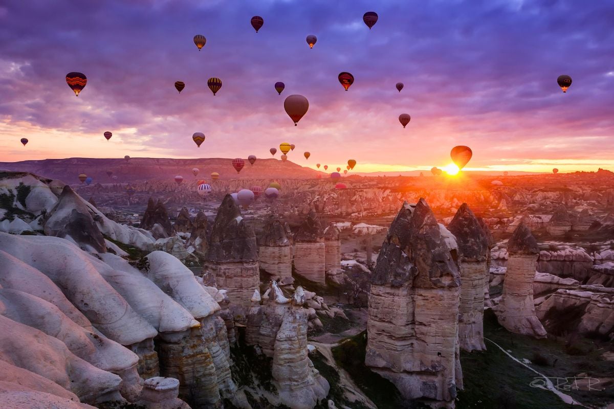 Heissluftballonfahrten in Kappadokien und wo sie starten